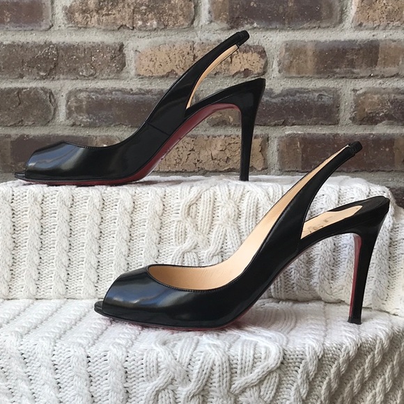 Christian Louboutin Peep Toe Sling Back - Picture 3 of 13